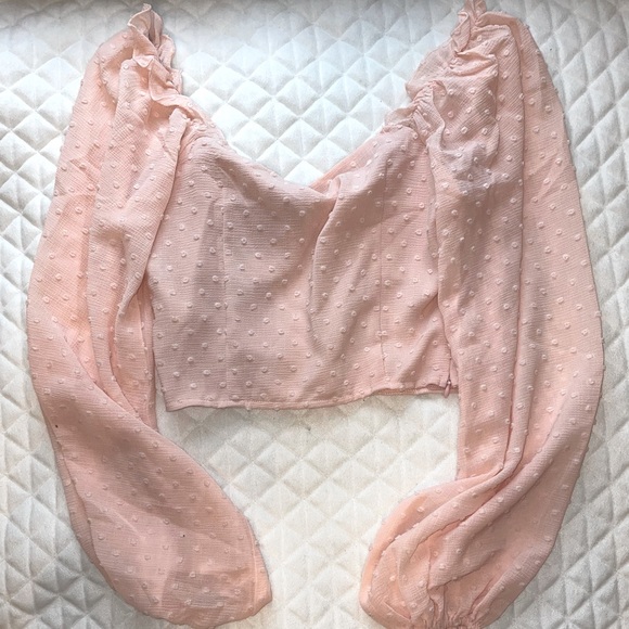 Pink long sleeve blouse - Picture 2 of 2